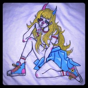 Handmade demon girl tshirt